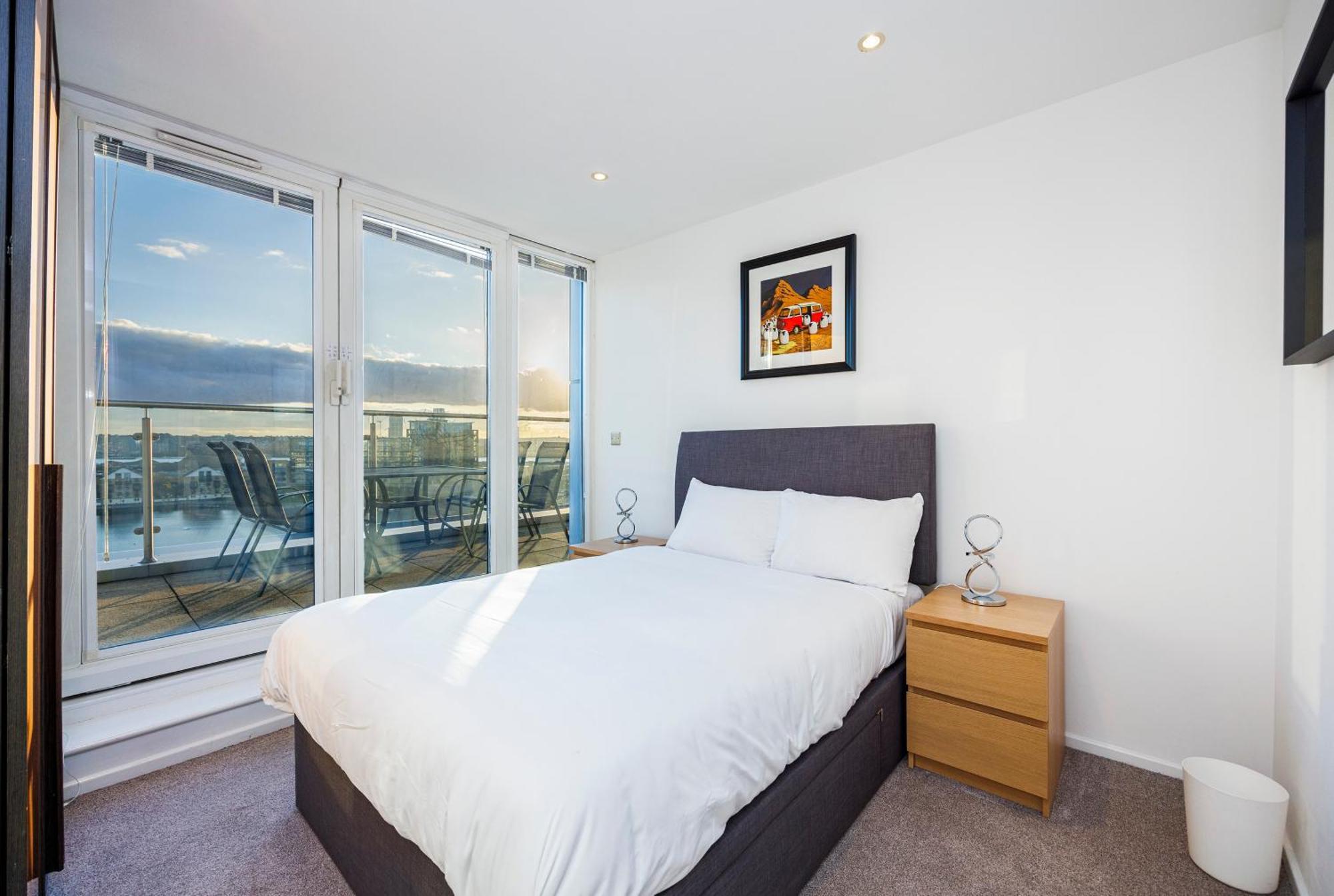Apartment mit Aussicht und Balkon