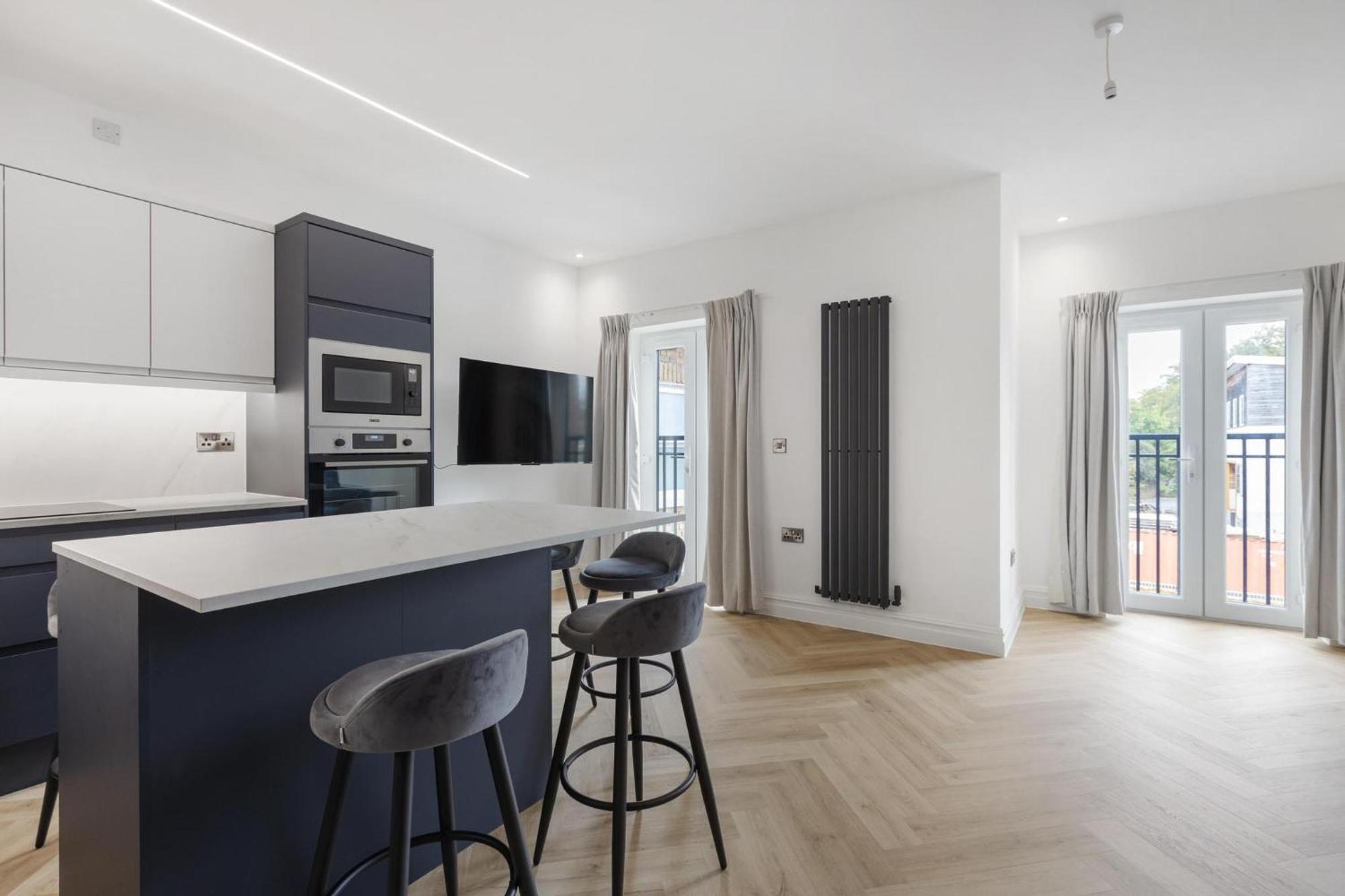 Apartment mit Gartenblick