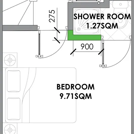 Ensuite With Kitchen Stunning Double-Bed Room In Zone 2-3