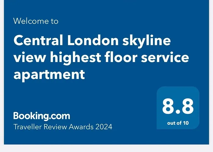 Central London Skyline View Highest Floor Service Apartment