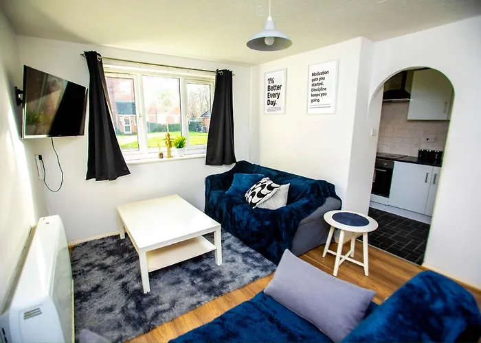 Modern 1-Bed - Free Parking - Wifi - Near Station