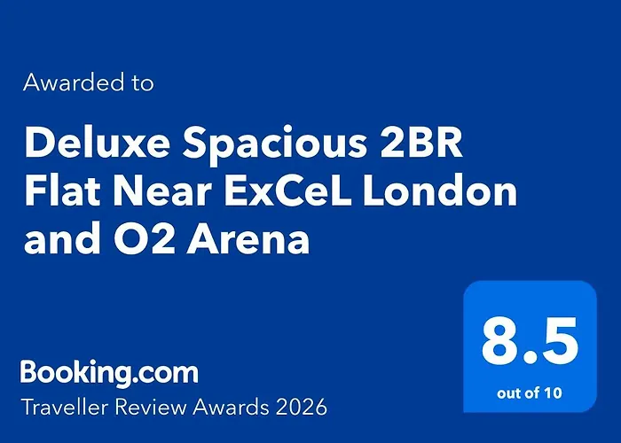 Spacious 2Br 2Ba Apartment With Balcony & Free Parking - Near Excel & City Airport